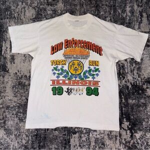 Vintage Law Enforcement Torch Run T-Shirt